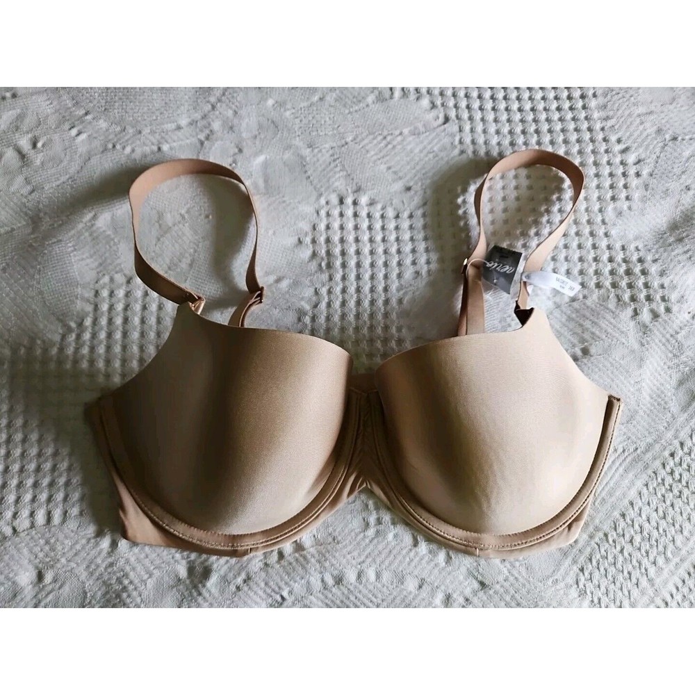 NWT Aerie Real Power Balconette Bra 36D Underwire Lightly Lined Beige